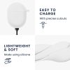 Pouzdro na sluchátka Kwmobile pro sluchátka Google Pixel Buds řady A, bílé, silikonové, KWM000025DK002C