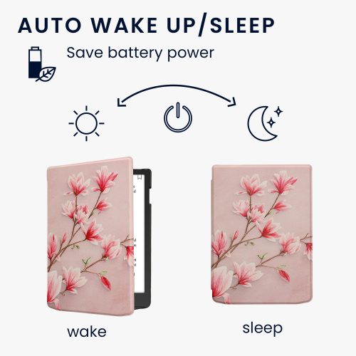 Kryt Kwmobile pro PocketBook InkPad Color 3, vícebarevný, ekologická kůže, KWM000023RS002C