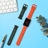 Sada 2 řemínků Kwmobile pro Huawei Watch Fit 2, tmavě zelená/oranžová, silikon, KWM000016VU007C