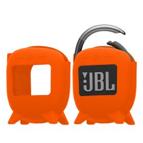   Pouzdro Kwmobile pro JBL Clip 4, oranžové, silikonové, KWM0000181U003C