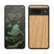 Pouzdro Kwmobile pro Google Pixel 8, hnědé, dřevo/silikon, KWM0000208X003C