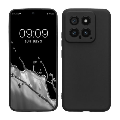 Pouzdro Kwmobile pro Xiaomi 14, černé, silikonové, KWM000020ML001C