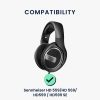 Sada 2 ušních polštářků Kwmobile Cooling Gel pro Sennheiser HD 569/HD599/HD599 SE, černá, eko kůže, KWM000025EX001C