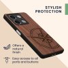 Kryt Kwmobile pro Xiaomi Redmi Note 13, hnědý, dřevo, KWM000020MO001C
