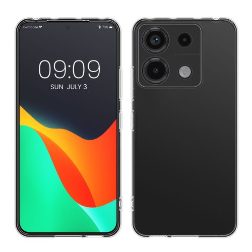 Pouzdro Kwmobile pro Xiaomi Redmi Note 13 Pro 5G, průhledné, silikonové, KWM000020MP001C
