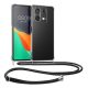 Pouzdro Kwmobile se šňůrkou na krk pro Xiaomi Redmi Note 13, průhledné/černé, silikonové, KWM000020MT001C