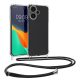 Kryt Kwmobile pro Xiaomi Redmi Note 13 Pro Plus 5G, průhledný/černý, silikon, KWM000020MU001C