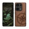 Pouzdro Kwmobile pro Xiaomi Redmi Note 13 Pro, hnědé, dřevo/silikon, KWM000020NA001C