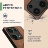 Pouzdro Kwmobile pro Xiaomi Redmi Note 13 Pro, hnědé, dřevo/silikon, KWM000020NA001C