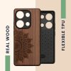 Kryt Kwmobile pro Xiaomi Redmi Note 13 Pro, hnědý, dřevo, KWM000020NA002C