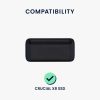 Ochranné pouzdro Kwmobile pro Crucial X8 SSD, černé, EVA, KWM000025FL001C