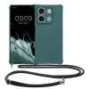 Pouzdro Kwmobile se šňůrkou na krk pro Xiaomi Redmi Note 13, zelené, silikonové, KWM000020NC001C