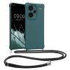 Pouzdro Kwmobile se šňůrkou na krk pro Xiaomi Redmi Note 13 Pro Plus 5G, zelené, silikonové, KWM000020ND001C
