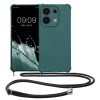 Pouzdro Kwmobile se šňůrkou na krk pro Xiaomi Redmi Note 13, zelené, silikonové, KWM000020NE001C