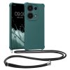 Pouzdro Kwmobile se šňůrkou pro Xiaomi Redmi Note 13 Pro, zelené, silikonové, KWM000020NF001C