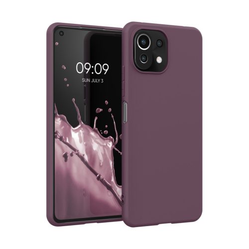 Pouzdro Kwmobile pro Xiaomi Mi 11 Lite 5G/11 Lite 5G NE, fialové, silikonové, KWM000012TH033C