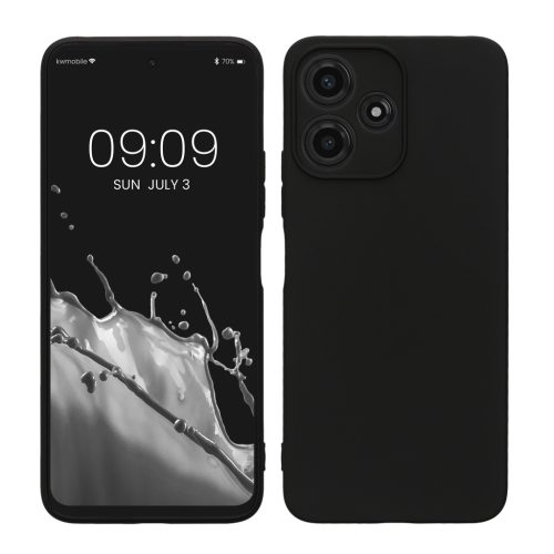 Pouzdro Kwmobile pro Xiaomi Poco M6 Pro 5G, černé, silikonové, KWM000020MI001C
