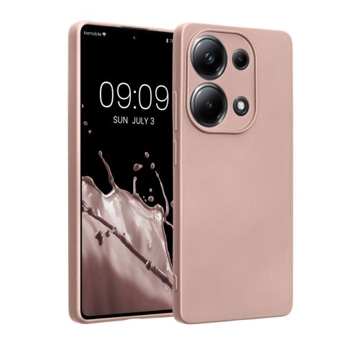 Pouzdro Kwmobile pro Poco M6 Pro, růžové, silikonové, KWM000020MJ001C