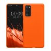 Pouzdro Kwmobile pro Samsung Galaxy S20 FE, oranžové, silikonové, KWM0000121L061C