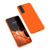 Pouzdro Kwmobile pro Samsung Galaxy S21, oranžové, silikonové, KWM000012BS040C