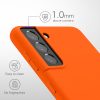 Pouzdro Kwmobile pro Samsung Galaxy S21, oranžové, silikonové, KWM000012BS040C