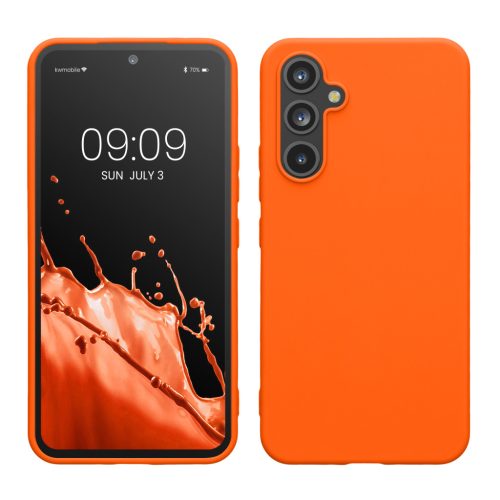 Pouzdro Kwmobile pro Samsung Galaxy A54 5G, oranžové, silikonové, KWM000018FR031C