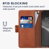 Pouzdro Kwmobile pro Google Pixel 4a, světle růžová/hnědá, textilní/silikonové, KWM000020NP001C