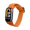 Řemínek Kwmobile pro Xiaomi Mi Band 8, oranžový, nylon, KWM0000250L004C