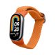 Řemínek Kwmobile pro Xiaomi Mi Band 8, oranžový, nylon, KWM0000250L004C