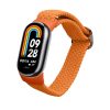 Řemínek Kwmobile pro Xiaomi Mi Band 8, oranžový, nylon, KWM0000250L004C