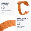 Řemínek Kwmobile pro Xiaomi Mi Band 8, oranžový, nylon, KWM0000250L004C