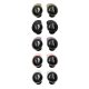 Sada 5 ks protiskluzových ochran Kwmobile pro sluchátka Samsung Galaxy Buds FE, Multicolor, Silikon, KWM000025HI001C