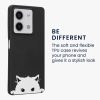 Pouzdro Kwmobile pro Xiaomi Redmi Note 13, černé/bílé, silikonové, KWM000020NQ002C