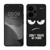 Pouzdro Kwmobile pro Xiaomi Redmi Note 13 Pro Plus 5G, černé/bílé, silikonové, KWM000020NR001C
