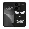 Pouzdro Kwmobile pro Xiaomi Redmi Note 13 Pro Plus 5G, černé/bílé, silikonové, KWM000020NR001C