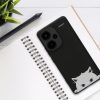 Pouzdro Kwmobile pro Xiaomi Redmi Note 13 Pro Plus 5G, černé/bílé, silikonové, KWM000020NR002C