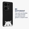 Pouzdro Kwmobile pro Xiaomi Redmi Note 13 Pro, černé/bílé, silikonové, KWM000020NT002C