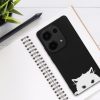 Pouzdro Kwmobile pro Xiaomi Redmi Note 13 Pro, černé/bílé, silikonové, KWM000020NT002C