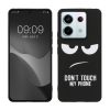 Pouzdro Kwmobile pro Xiaomi Redmi Note 13 Pro 5G, černé/bílé, silikonové, KWM000020NU001C