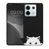 Pouzdro Kwmobile pro Xiaomi Redmi Note 13 Pro 5G, černé/bílé, silikonové, KWM000020NU002C