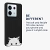 Pouzdro Kwmobile pro Xiaomi Redmi Note 13 Pro 5G, černé/bílé, silikonové, KWM000020NU002C