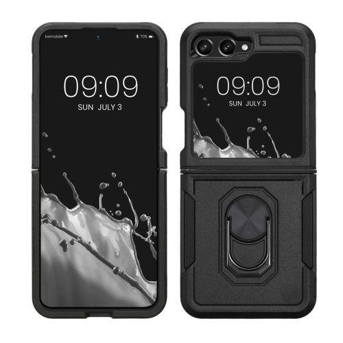 Pouzdro Kwmobile pro Samsung Galaxy Z Flip5, černé, polykarbonátové, KWM000021QK001C