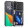 Pouzdro Kwmobile s držákem na karty pro Samsung Galaxy S23 Plus, průhledné, plastové, KWM000021QN001C