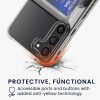 Pouzdro Kwmobile s držákem na karty pro Samsung Galaxy S23 Plus, průhledné, plastové, KWM000021QN001C
