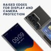 Pouzdro Kwmobile s držákem na karty pro Samsung Galaxy S23 Ultra, průhledné, plastové, KWM000021QO001C