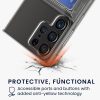Pouzdro Kwmobile s držákem na karty pro Samsung Galaxy S23 Ultra, průhledné, plastové, KWM000021QO001C