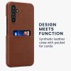 Pouzdro Kwmobile pro Samsung Galaxy A54 5G, hnědé, ekokůže, KWM000021QV001C