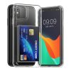 Pouzdro Kwmobile s přihrádkou na kartu pro Apple iPhone 11, průhledné, polykarbonátové, KWM000022RB001C