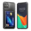 Pouzdro Kwmobile s přihrádkou na kartu pro Apple iPhone 11, průhledné, polykarbonátové, KWM000022RB001C