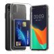 Pouzdro Kwmobile s přihrádkou na kartu pro Apple iPhone XR, průhledné, polykarbonátové, KWM000022RF001C